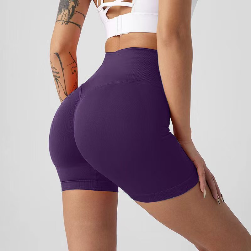 Picture of Summer New High-Waisted Butt-Lifting Fitness Pants for Women, Sports Tummy Control Cycling Leggings, Peach Butt Yoga Shorts