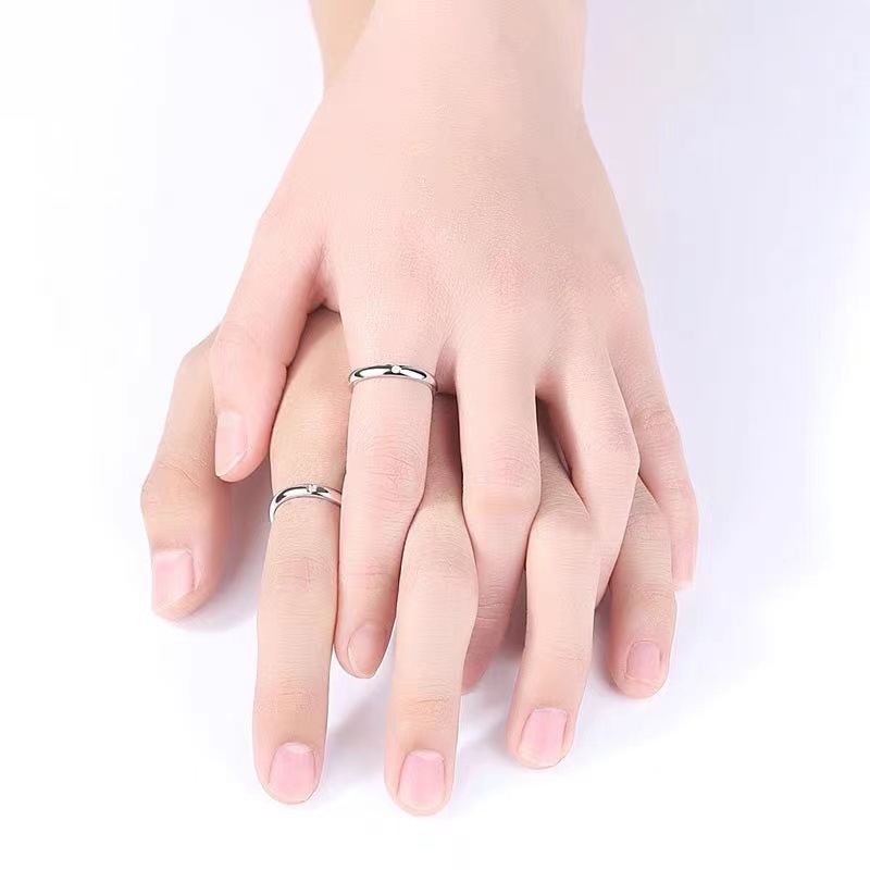 Picture of The new Thai silver to keep the end of the old ring simple ring ring ring ring couple live supply to send male girlfriend