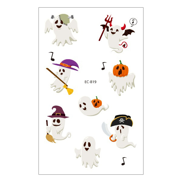 Picture of New Halloween Tattoo Sticker Funny Cartoon Fun Children Tattoo Sticker Disposable Tattoo Sticker Disposable
