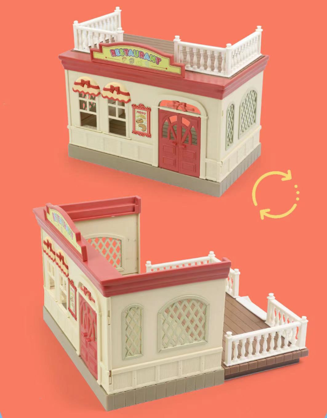 Picture of Sensenong Le Animal Family Mini Rabbit Doll House Children's Play House Simulation Villa Set Girls Toys Wholesale