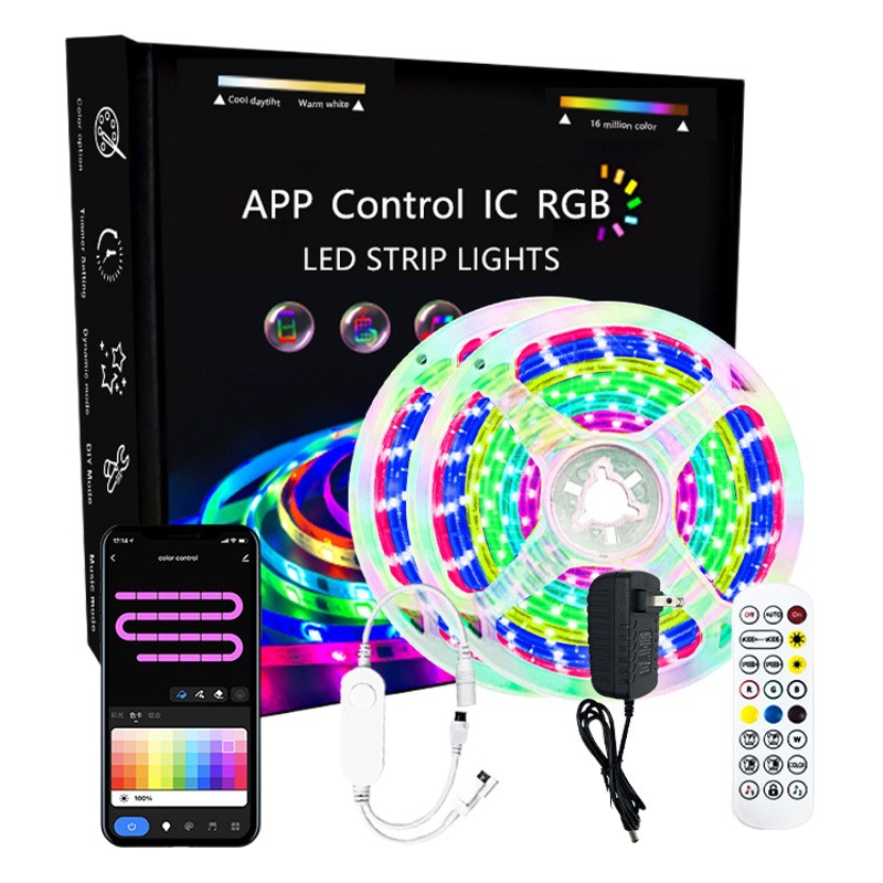 Graffiti Symphony Light Strip Smart Home Wifi Bluetooth Running Full-Color Led Light Strip Set Remote Control Dimmable