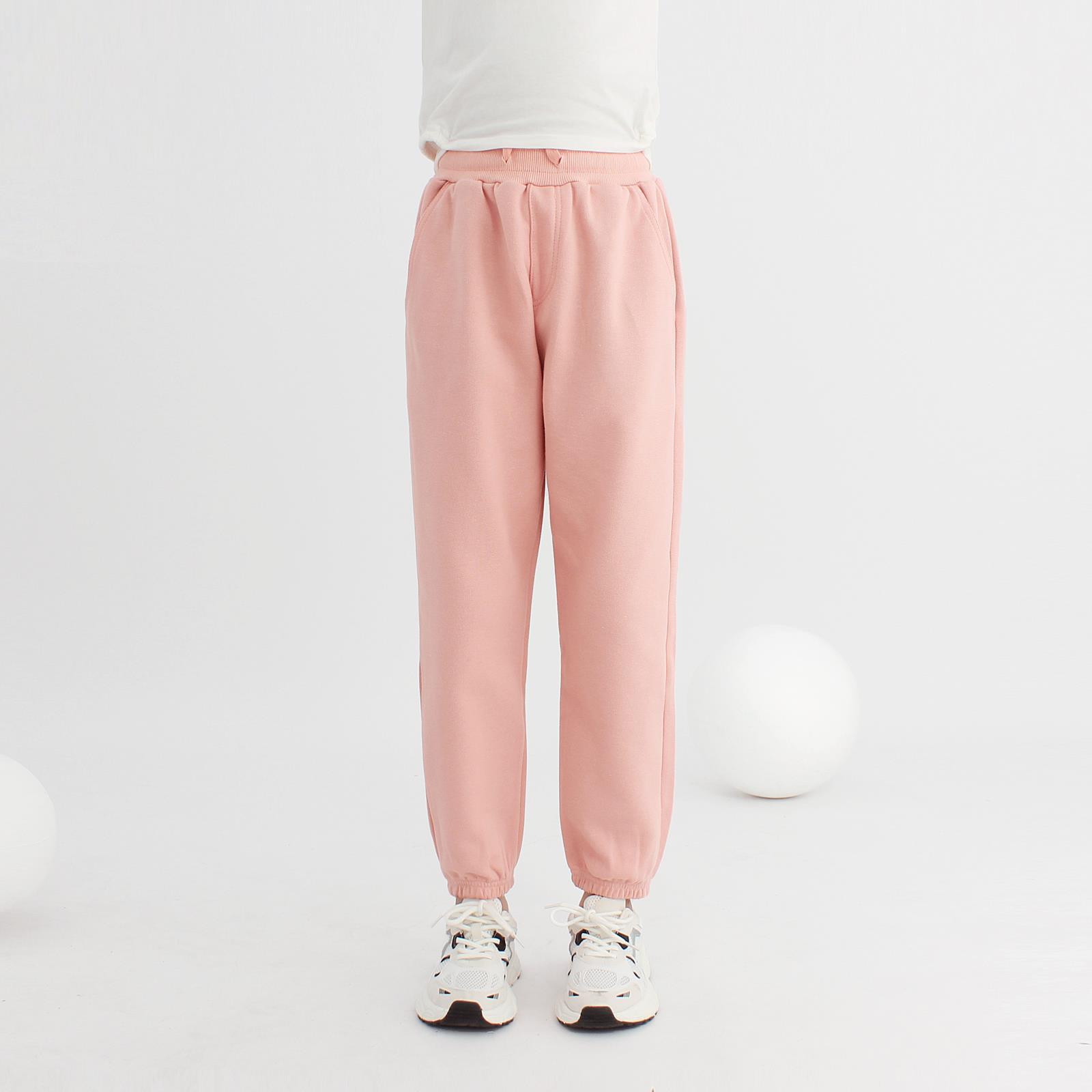 Picture of Autumn and winter Korean version of the new children's fleece-lined pants big children's solid color all-match warm pants girls' pants generation