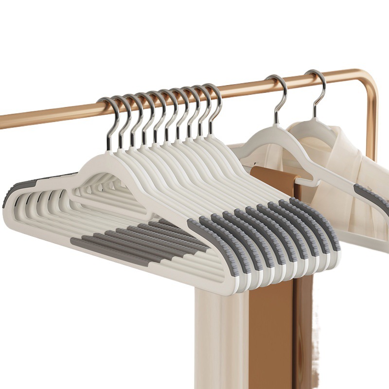 Hanger Seamless Non-Slip Household Plastic Anti-Shoulder Corner Drying Clothes Rack Wet and Dry Dual-Use Clothes Support Balcony Clothes Hanger