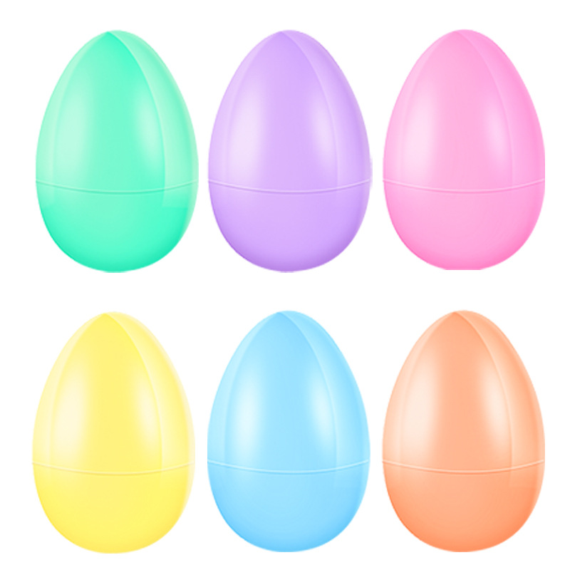 Picture of Easter eggshell egg plastic opening decoration twisted egg egg shell 4*6CM small egg shell plastic egg shell
