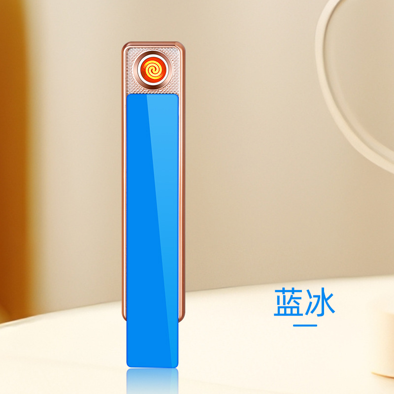 Picture of Shake the sound fast hand new strip drop-down USB creative windproof charging lighter wholesale