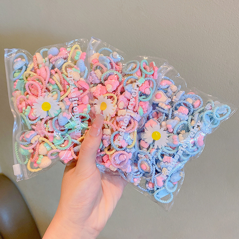 Picture of Children's rubber band does not hurt hair, good elasticity, Girl's rubber band, baby's hair rope, small size tie hair, hair ring, hair accessories
