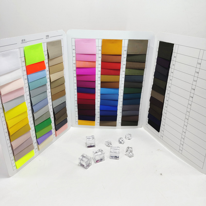 In Stock 150D Plain Weave Warp and Weft Twisted Imitation Memory Texture Thick Wrinkle-Resistant Casual Windbreaker Jacket Fabric
