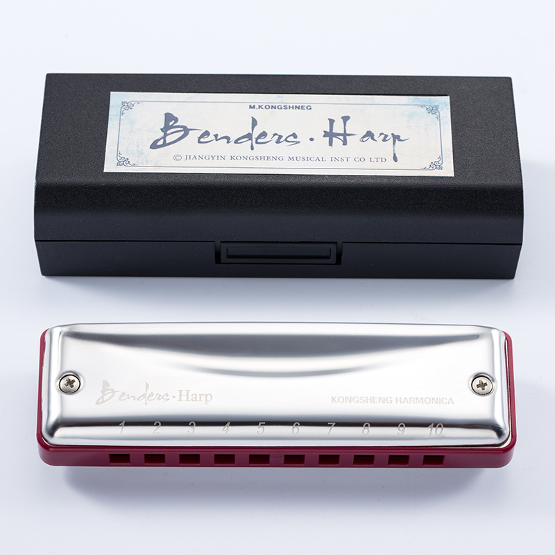 Picture of 10 Hole Blues Harmonica Hole Sound Adult Professional Blues Musical Instrument Beginners Practice Beginners Easy to Learn Harmonica