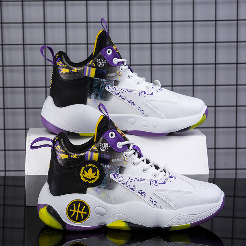 Men's shoes wholesale men's cross-border Spring and Autumn high-top youth basketball shoes foreign trade new sports leisure Torre shoes