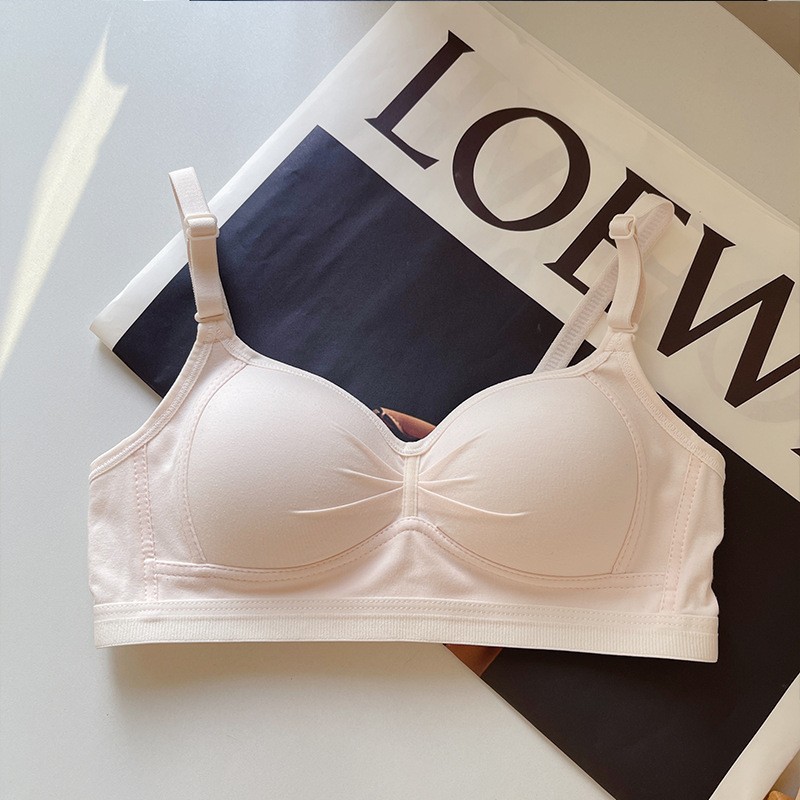 Picture of Japanese-style Seamless Underwear Women's Small Chest Gathered and Large One-piece Breast Collector Anti-sagging No-steel Ring Girls' Bra