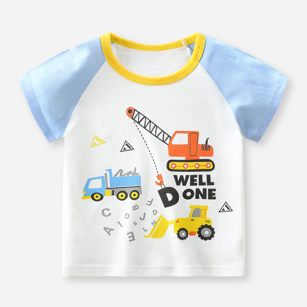 Picture of Children's Short-sleeved T-shirt Cotton New Children's Summer Baby Clothes Boys' Thin Girls' Top Summer Children's Clothing