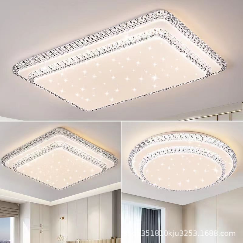 Living room lights, LED ceiling lights, simple and modern Internet celebrity sense, new main headlights, atmospheric lamps in 2025