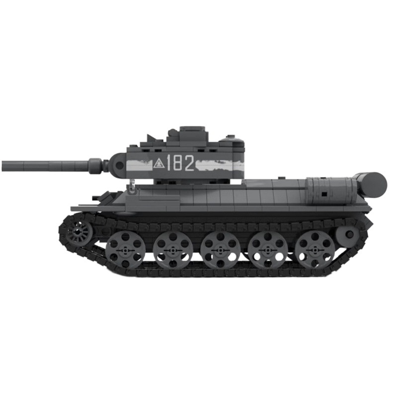 MOC military series compatible with Lego World War II T-34 tank model assembling building blocks toy military suit boys