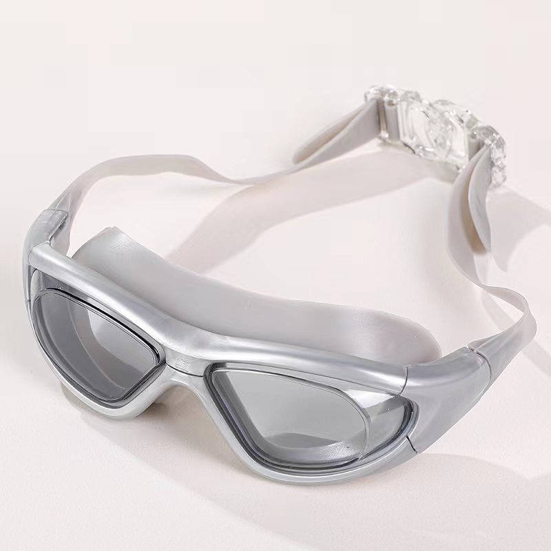 Picture of Manufacturer Supplies High-Definition Swimming Goggles for Adults, Men and Women, Waterproof and Anti-Fog, Large-Frame Swimming Goggles, Super Anti-Fog Upgrade