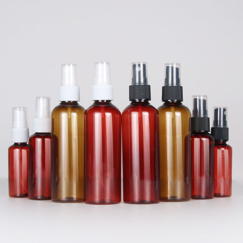 Wholesale Pet Spray Bottle Brown Tea Brown Fine Mist Small Packaging Portable Plastic Empty Bottle Small Spray Bottle Light-Proof Bottle