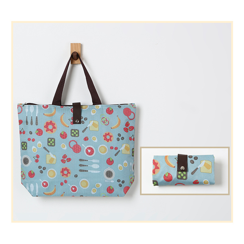 Picture of Oxford Cloth Foldableing Shopping Bag Satchel Shopping Bag Satchel Advertising Environmentally Friendly Foldableable Grocery Shopping Bag Customization