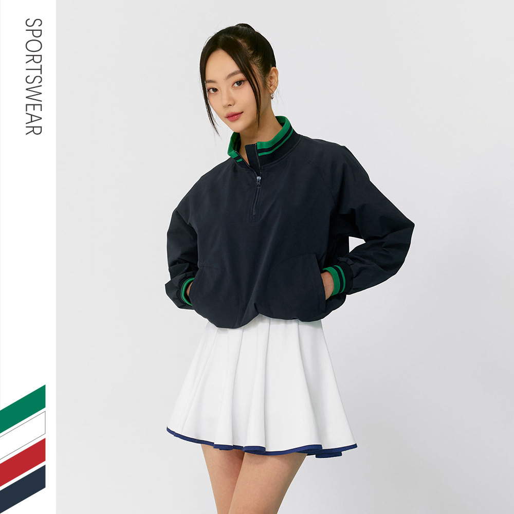 New Outdoor Sports Fitness suit Women's Naked Breathable Bra Anti-walking Tennis Golf Skirt Two-piece Set