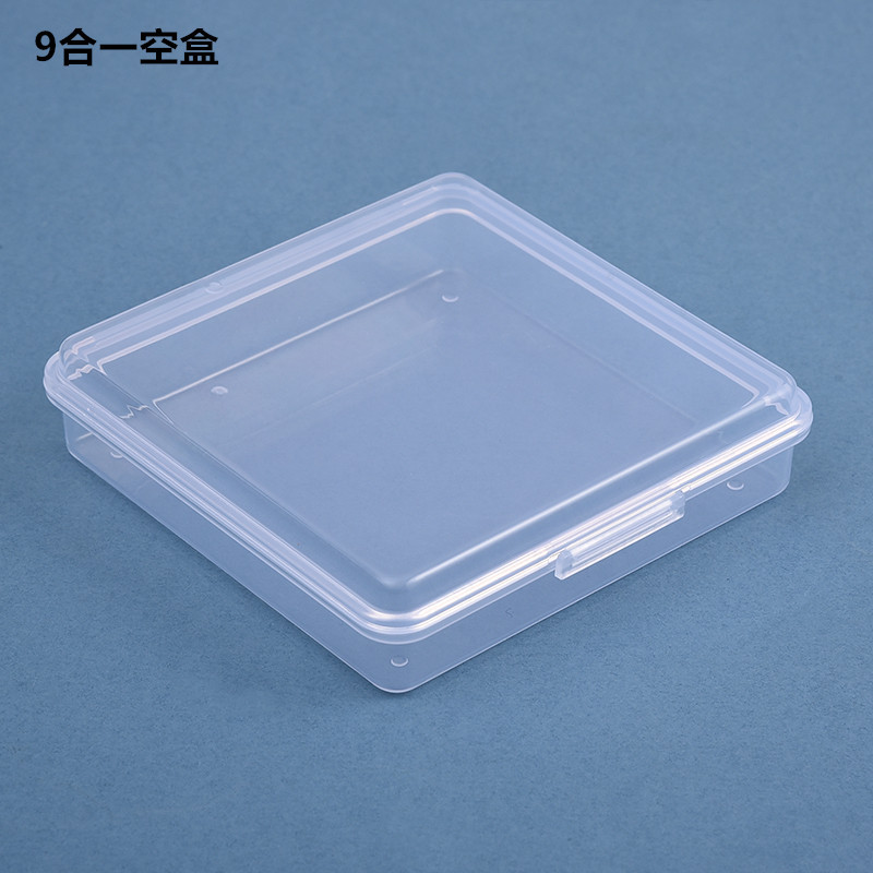 pp Transparent Square Plastic Box Toy Box Fishing Gear Box Guka Origami Packaging Box with Lid Jewelry Accessories Box