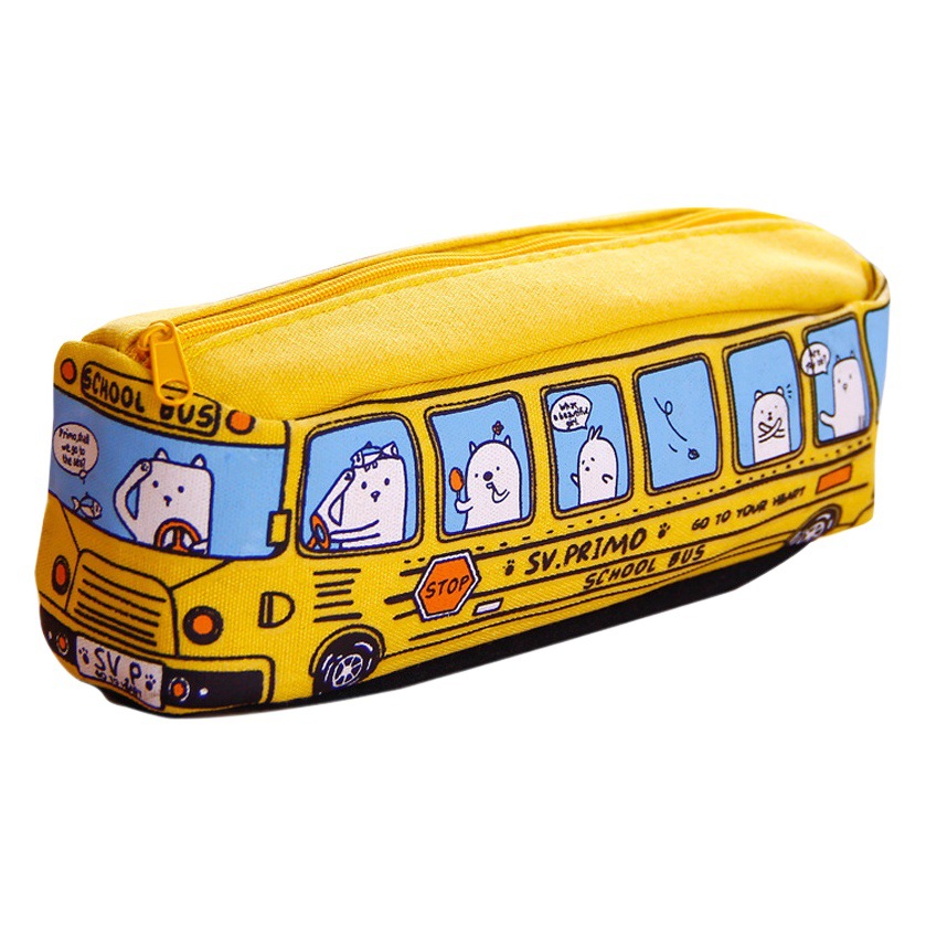 Elementary School Student Cartoon Mini Pencil Bag High-End Large-Capacity Stationery Bag Wholesale Children's High-Looking Cute Pencil Box