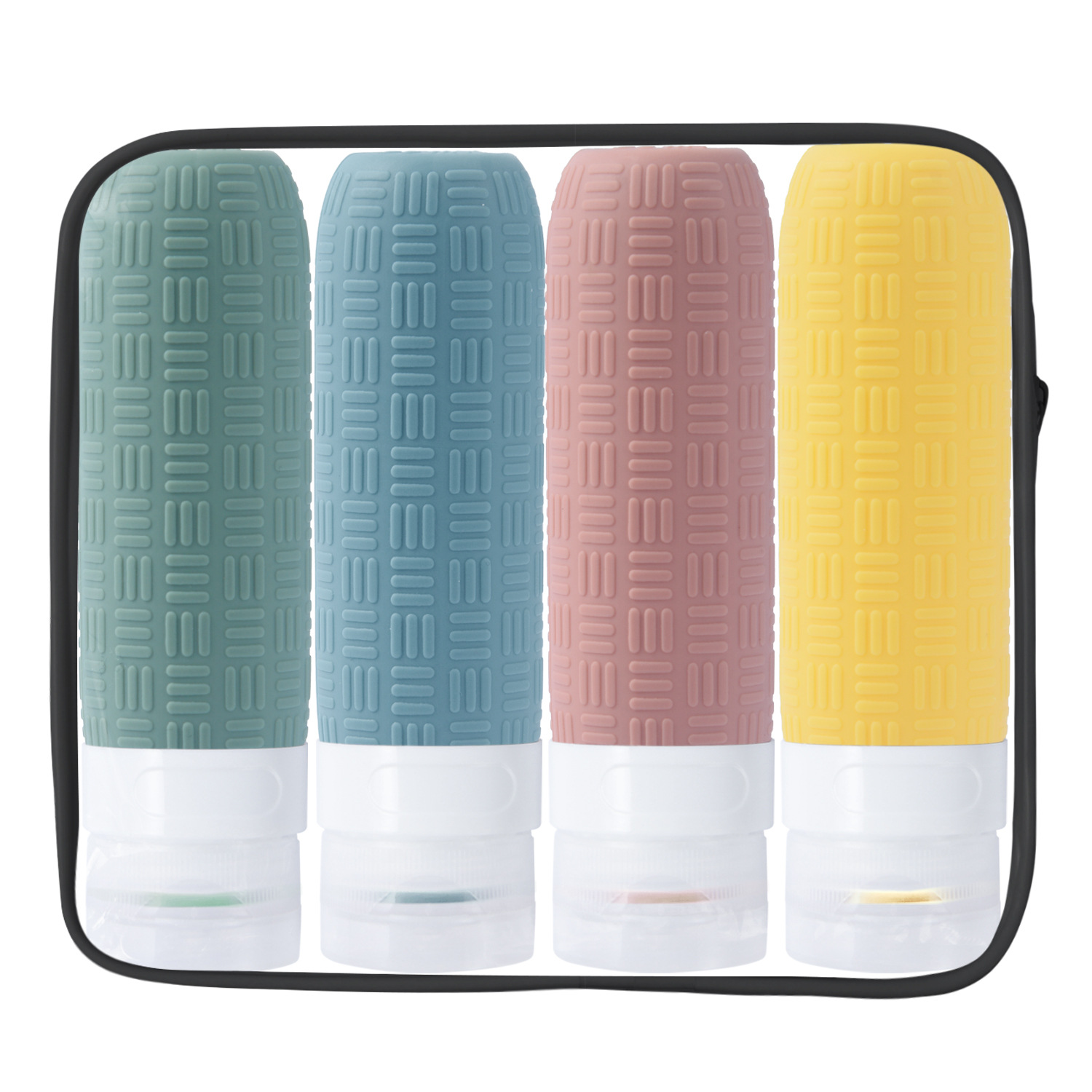 New 2024 Silicone Bottles Travel suit Silicone Bottles Cosmetic Bottles Storage Bottle Wash suit