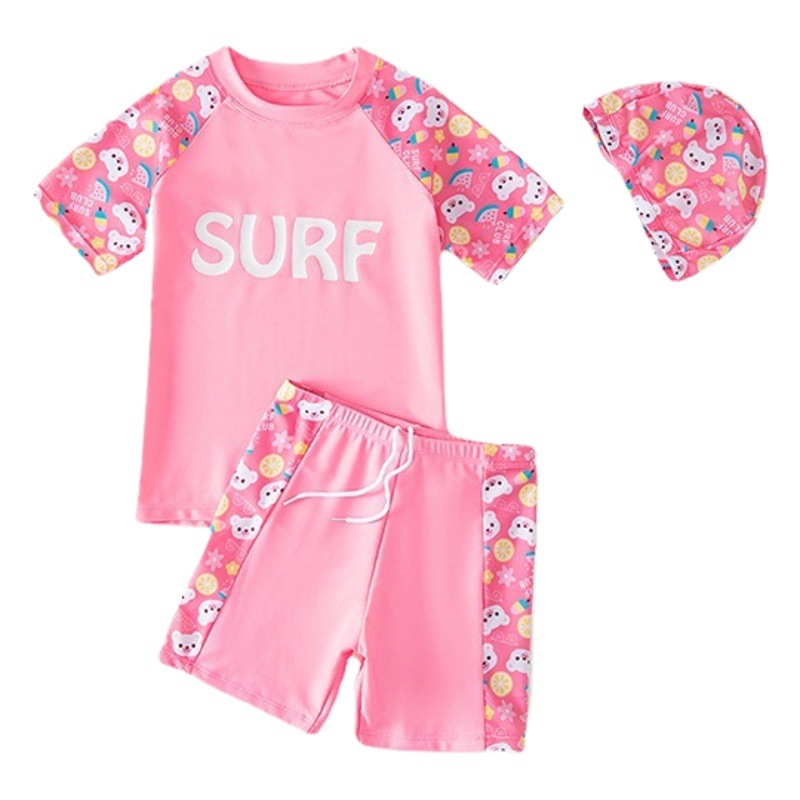 2025 New Kidsren's Swimsuits for Boys and Girls Split Quick-Drying Professional Swimsuits for Older Kidsren and Girls Swimsuit Suits Wholesale