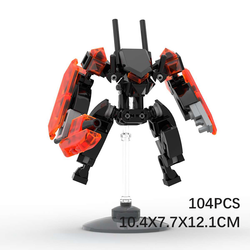 Picture of MOC building blocks compatible with Lego minicomputer assembly exoskeleton robot educational ornaments hand-made DIY building blocks