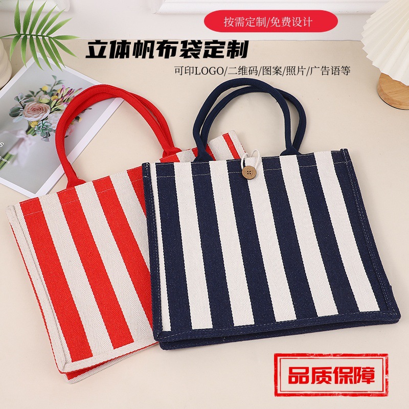 Spot Canvas Bag Tote Bag Coated Waterproof Shopping Tote Bag Large Capacity Linen Bag Linen Bag Casual Bag