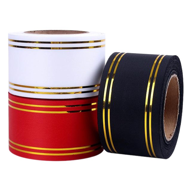 Wholesale opening flower basket writing ribbon Phnom Penh cloth banner wedding festival celebration flower shop supplies packaging materials