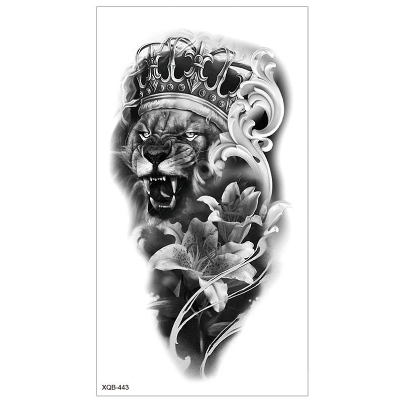 Picture of New Half Arm Tattoo Stickers Cross-border Amazon Hot Selling Set Dark European and American Realistic Waterproof Tattoo Stickers Wholesale