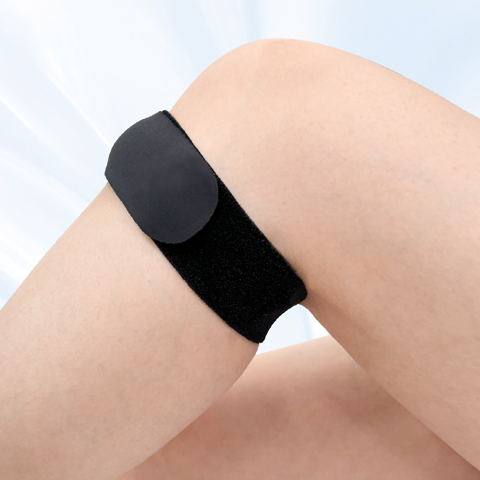 Picture of Professional silicone patella with shock absorption compression breathable adjustable patella knee pads running men's and women's rope skipping tennis knee pads