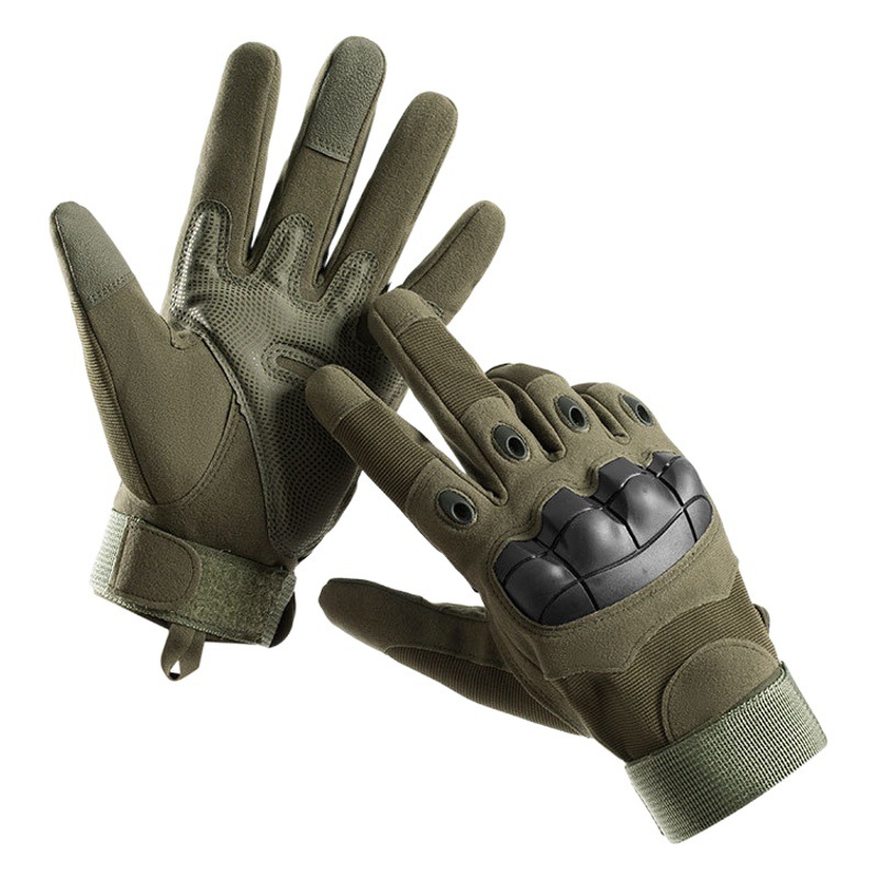 Tactical Gloves Soft Shell Full Finger Riding Fitness Sports Special Training Military Fans Mountaineering Outdoor Non-slip Wear-resistant Full Finger Gloves
