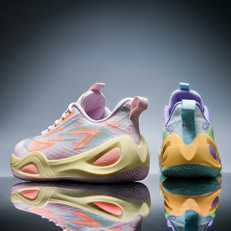 2025 Spring New Mandarin Duck Basketball Shoes Men's Mesh Breathable High-top Casual sneaker Non-slip Competition Shoes