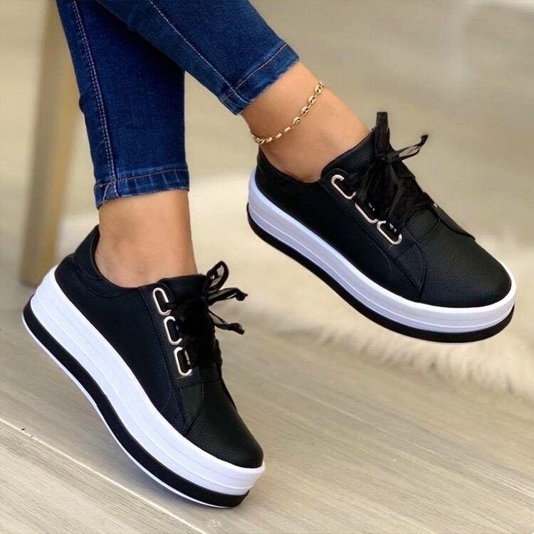 plus size casual shoes women's European and American new round head thick bottom casual viscose shoes foreign trade shoes wish Amazon