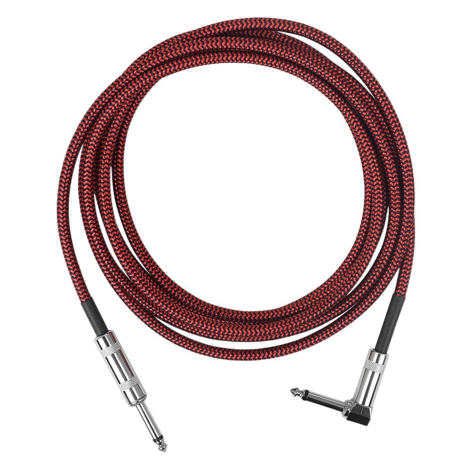 LADE braided connection line ballad electric box bass electric guitar connection line noise reduction line 6.35mm audio connection line