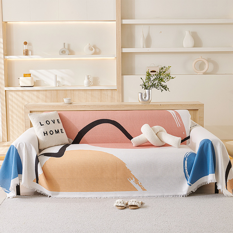 Modern artistic sofa towel advanced sense full cover full cover double-sided dust cover non-slip sofa cushion manufacturers wholesale