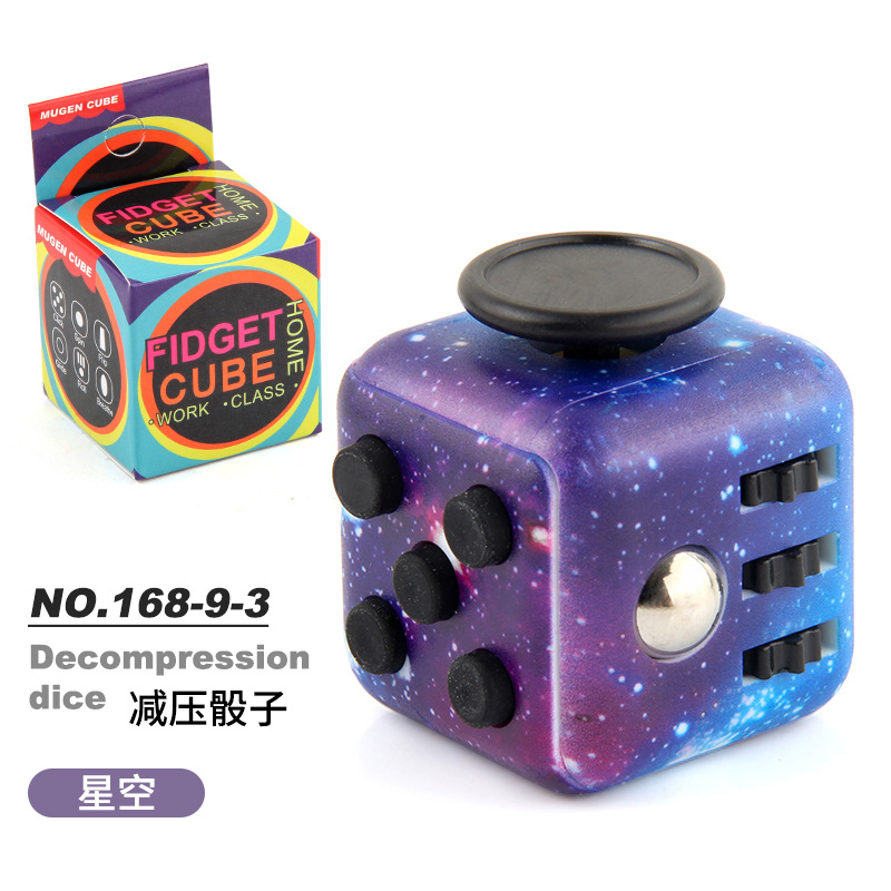 Picture of Cross-border New Strange Toy Decompression Rubik's Cube Vent Decompression Dice Press 6-sided Finger Rubik's Cube Source Factory