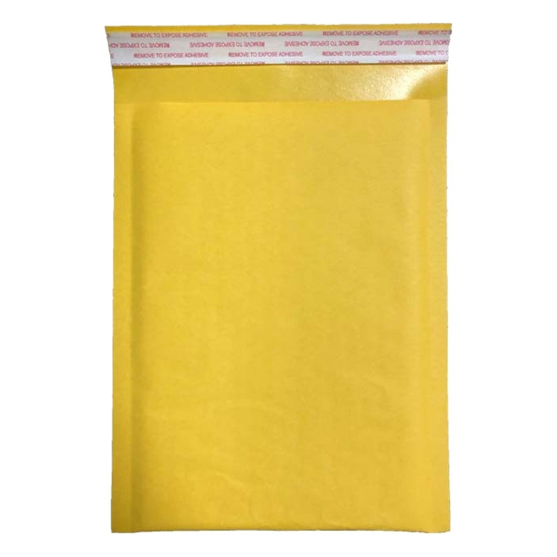 Yellow Kraft Paper Bubble Bag express logistics packaging bag thickened bubble envelope bag packaging foam bubble bag