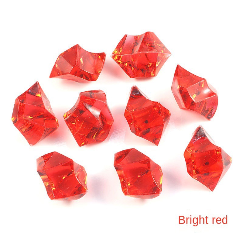 Picture of Cross-border 18*25mm plastic transparent crystal acrylic simulation crushed ice fish tank potted decoration