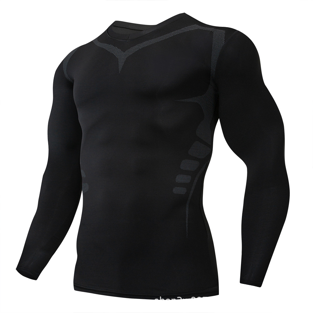 Picture of Amazon Sports Tight Pants American Men's Fitness Running Pants PRO Quick-drying Basketball Cropped Leggings Cross-border