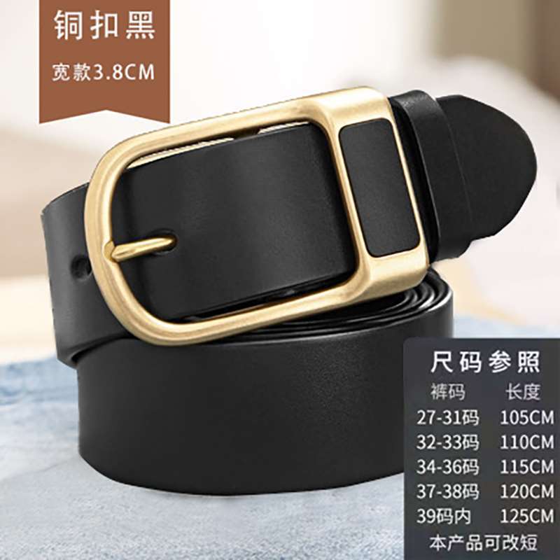 Picture of New belt leather men's belt real cowhide belt casual Joker men's pin buckle belt manufacturers wholesale