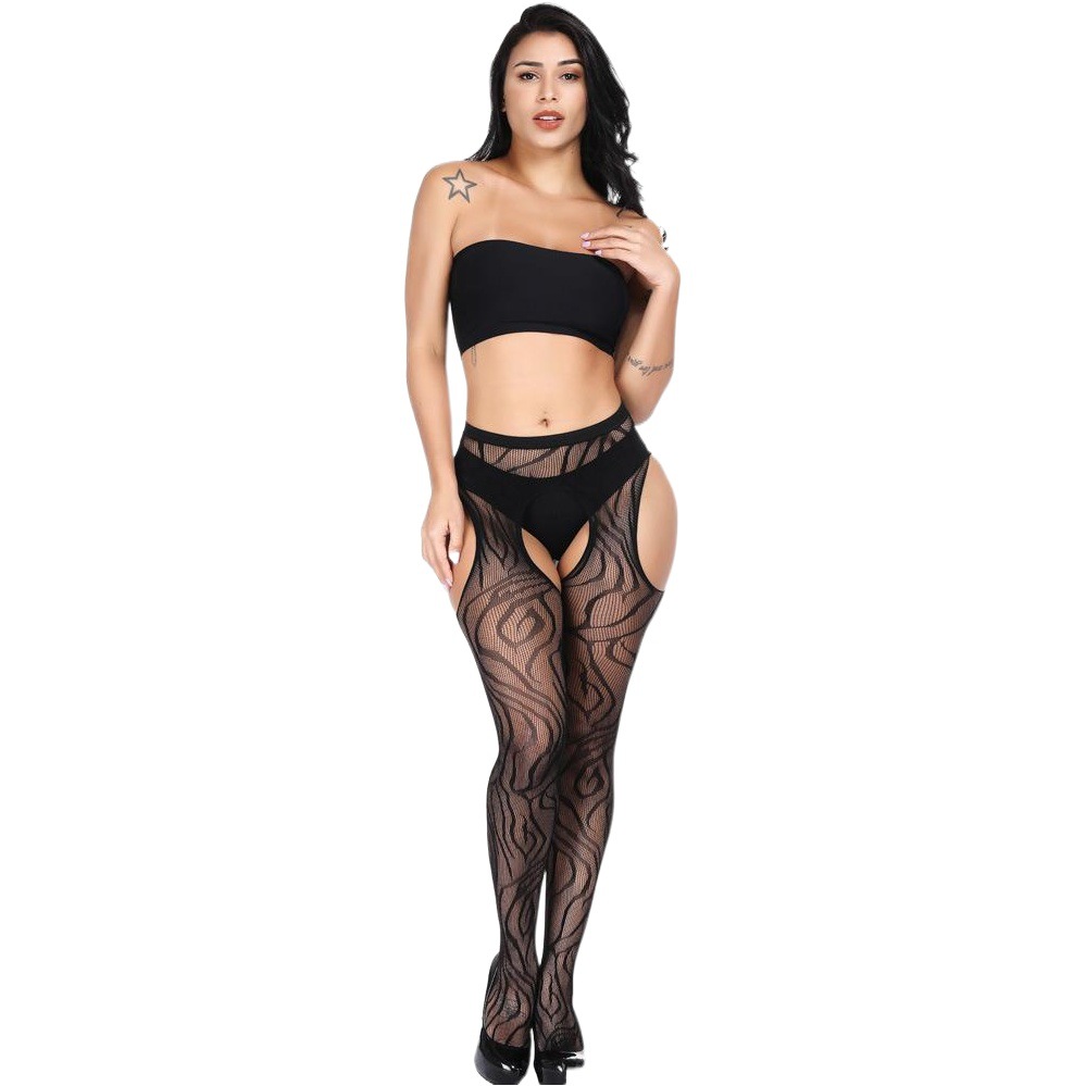 Sexy lace garter suit women's sexy stockings temptation free sling socks with socks foreign trade plus size