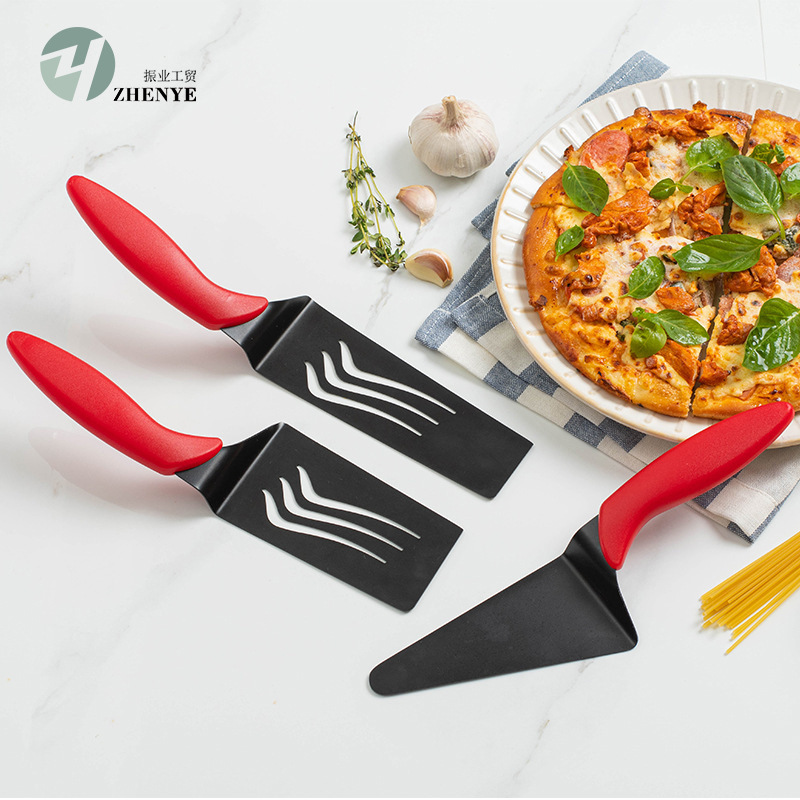 Picture of Cross-Border Stainless Steel Pizza Shovel Transfer Shovel Triangular Shovel Long Cooking Shovel Frying Shovel Baking Pizza Transfer Tool