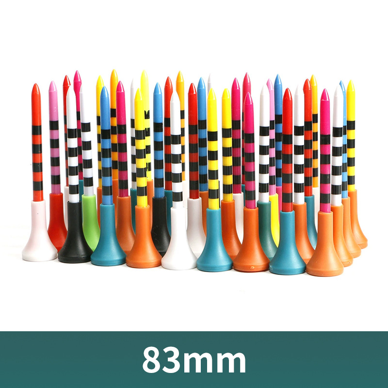 Picture of Golf Nail TEE Plastic tee Multi-size Rubber Sleeve Soft Rubber Headset Serve Golf TEE Ball tee