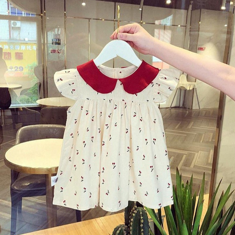 Picture of Girl's butterfly dress 2024 Summer mesh one-year-old dress female Western princess baby dress