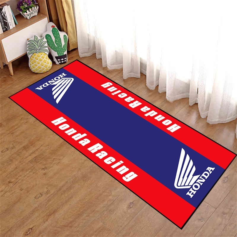 Picture of Motorcycle enthusiast carpet motorcycle display Harley Honda Ducati bedroom bedside blanket cross-border racing floor mat