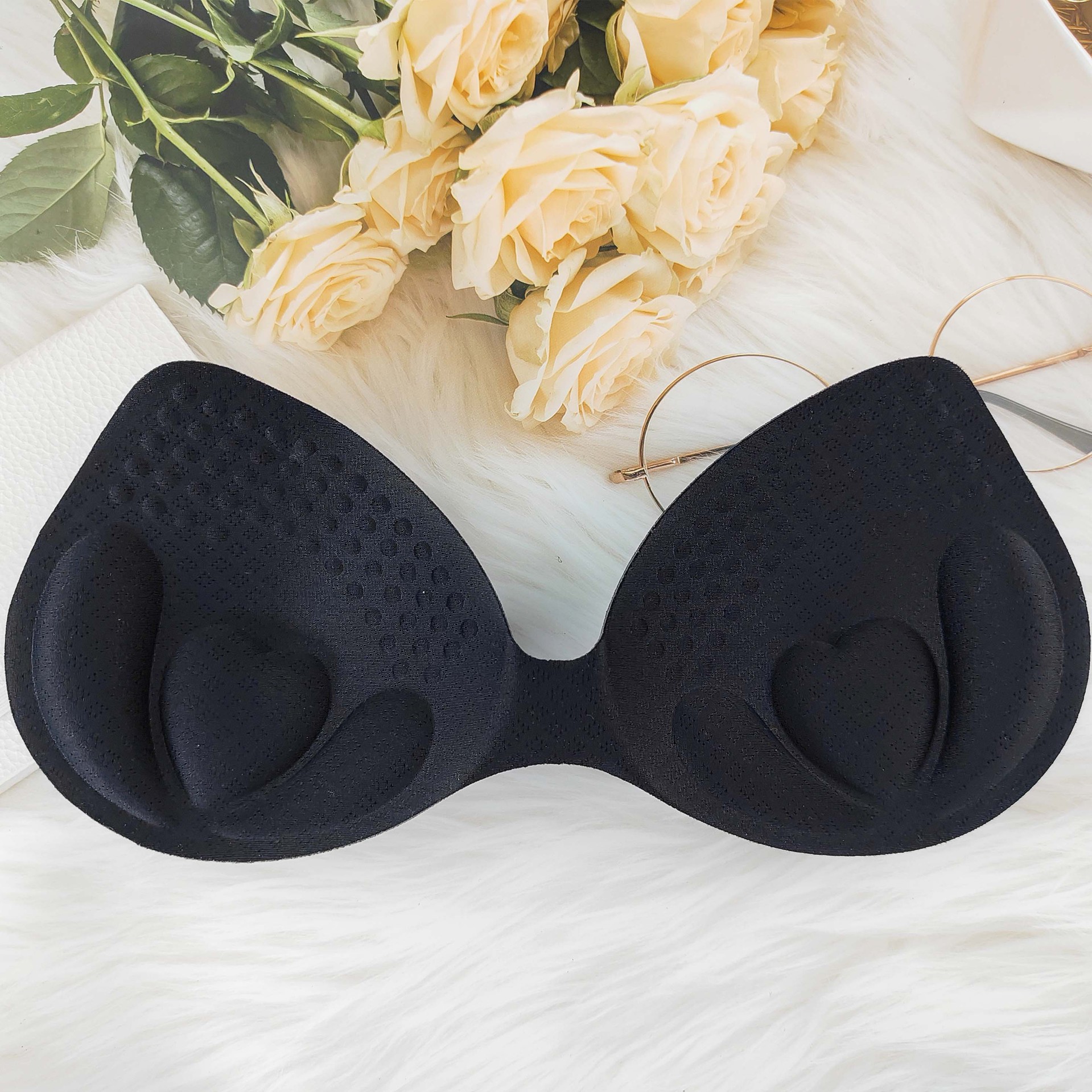 Picture of Water Drop Cup Integrated Ultra-Thick Sports Bra Pad Insert for Beautiful Back, Small Chest, One-Piece Flat Chest, Makes It Look Bigger, Thickened and Thin