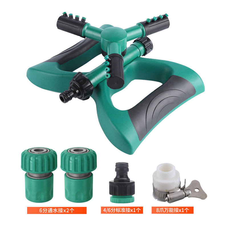Picture of Wholesale 360-Degree Automatic Rotating Butterfly Sprinkler Garden Watering Three-Head Series Three-Pronged Lawn Sprinkler
