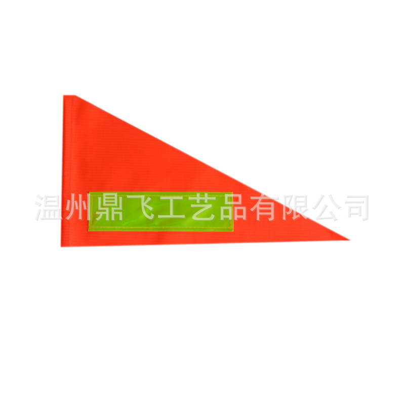 Picture of In stock Amazon cross-border PVC reflective warning triangle flag bicycle flag children riding safety flag accessories