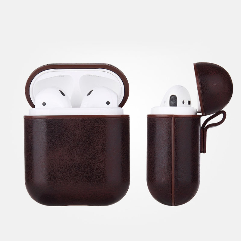 Picture of Cross-border trend PU leather wireless Bluetooth earphone case protective cover fashion drop-resistant suitable for Apple Airpod