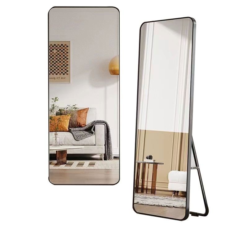 Full-length Mirror Dressing Floor-standing Mirror Home Wall-mounted Wall-mounted Girl's Bedroom Three-dimensional Wall-mounted Dormitory Fitting Ins Style